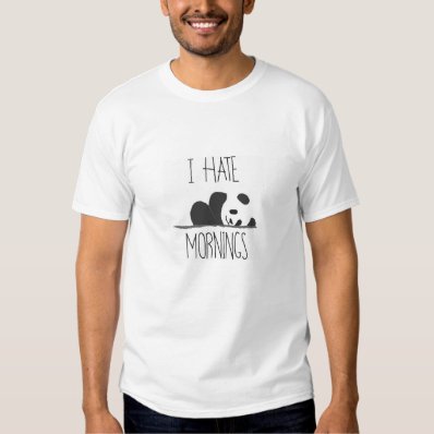 i hate morning panda funny t shirt designs