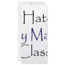 I Hate My Math Class rack cards