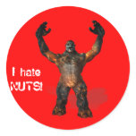 I hate NUTS! stickers