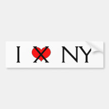 "I Hate NY" Bumper Sticker