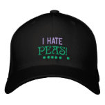 I HATE PEAS - HAT embroidered hats