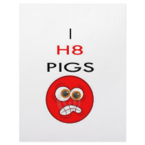 I hate pigs letterhead design
