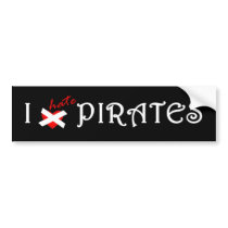 I Hate Pirates bumper stickers