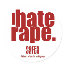 I Hate Rape Sticker