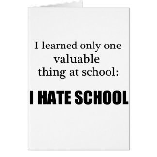 i hate school shirt