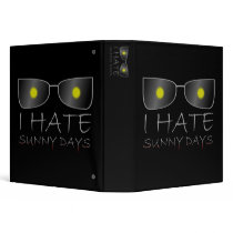 I Hate Sunny Days binders