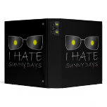 I Hate Sunny Days binders
