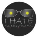 I Hate Sunny Days stickers