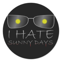 I Hate Sunny Days stickers