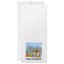 I hate thespians rack card template