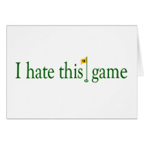 I Hate This Game Golf cards by worldsfair I Hate This Game Golf cards