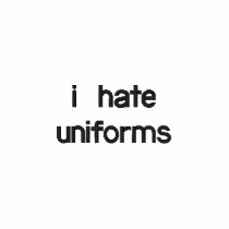 i hate uniforms embroidered shirts