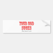 I-Hate-ur-god Bumper Sticker