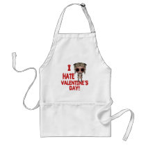 i hate valentines day emo punk girl apron
