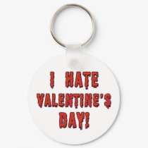 I Hate Valentine's Day keychains