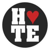 I Hate Valentine's Day Round Sticker