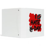 I hate vday vinyl binder