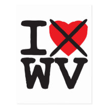 I Hate WV - West Virginia Post Cards