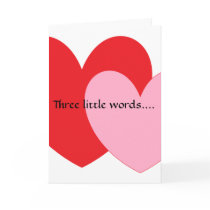I hate you. greeting card