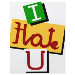 I hate you love  me full color flyer
