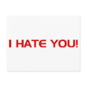 I HATE You postcards by CarbonClothing I HATE You postcards