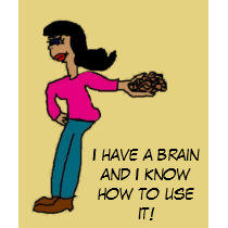 I have a brain.... (Raven haired) t-shirts