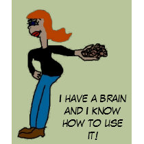 I have a brain... (Redhead) t-shirts