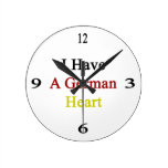 I Have A German Heart Wallclock