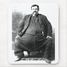I Have A Soft Creamy Center ~ Fat Carnival Man Mousepads