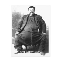 I Have A Soft Creamy Center ~ Fat Carnival Man Post Card