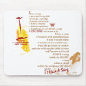 I Have A Song-Positive Uplifting Orig Poetry Gift mousepads
