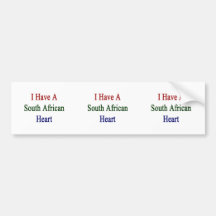 I Have A South African Heart Bumper Sticker