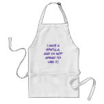 I have a spatula, and I'm not afraid to use it! Aprons