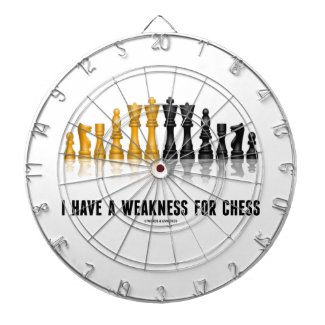 I Have A Weakness For Chess (Reflective Chess Set) Dartboards