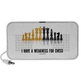 I Have A Weakness For Chess (Reflective Chess Set) Travelling Speaker