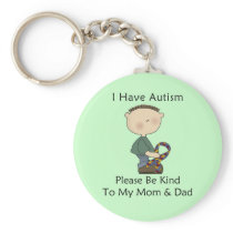 I Have Autism (boy) Keychain