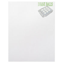 I Have Balls Personalized Letterhead