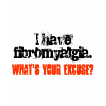 I have fibromyalgia., What's your excuse? t-shirts