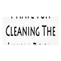 I Have Fun Cleaning The Living Room photo cards by Supernova23 I Have Fun Cleaning The Living Room photo cards