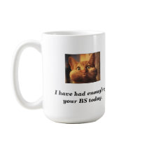 I have had enough of your BS today. mugs