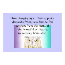 I Have Hungry Eyes for Creativity Poster