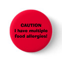  I have multiple food allergies! buttons