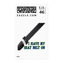 I Have My Seat Belt On Stamps