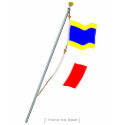 "I have no boat." Signal Flag Hoist t-shirts