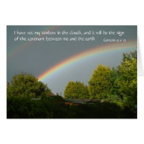 I have set my rainbow in the clouds,... cards
