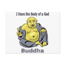 I Have the Body of a God - Buddha postcards by aredshoe I Have the Body of a God - Buddha postcards
