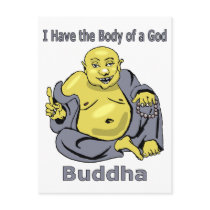 I Have the Body of a God - Buddha postcards by aredshoe I Have the Body of a God - Buddha postcards
