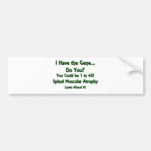 I Have the Gene - Do You? Green Bumper Sticker
