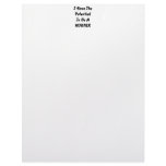 I have The Potential To Be A Winner. Black White Personalized Letterhead