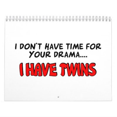 I have Twins Wall Calendars by Multiplesmania